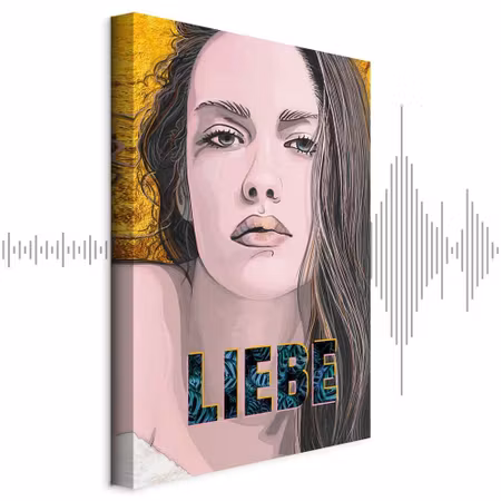 Ljuddämpande tavla - Liebe Part Vertical
