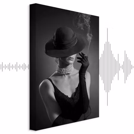 Ljuddämpande tavla - Black Elegance Part Vertical