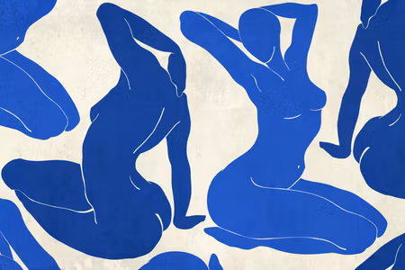 Ljuddämpande tavla - Blue Femininity