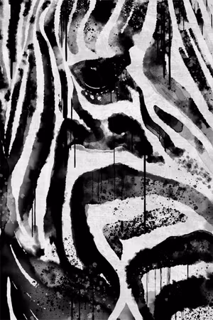 Ljuddämpande tavla - Striped Nature Part Vertical