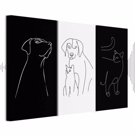Ljuddämpande tavla - Domestic Animals Parts