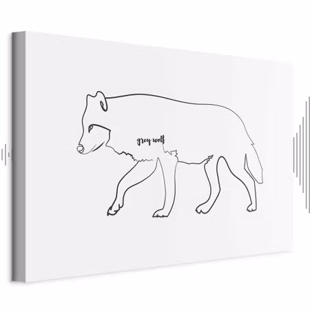 Ljuddämpande tavla - Wolf Part Wide