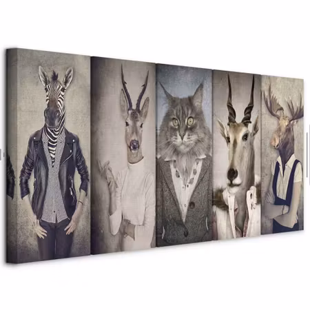 Ljuddämpande tavla - Animal Masks I