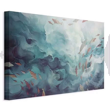 Ljuddämpande tavla - Fish in the Ocean