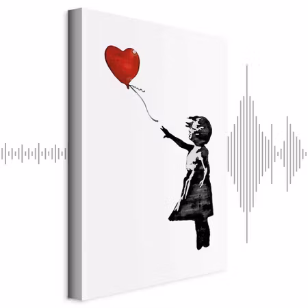 Ljuddämpande tavla - Banksy Girl with Balloon