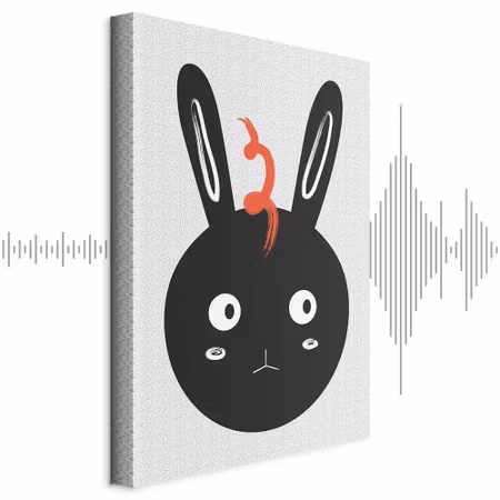 Ljuddämpande tavla - Rabbit Sees Everything Part