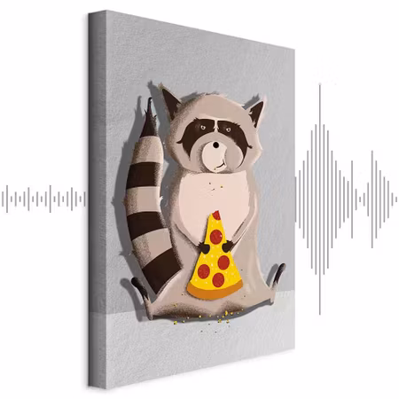 Ljuddämpande tavla - Gourmand Raccoon Part