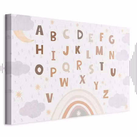 Ljuddämpande tavla - Letters Above the Rainbow