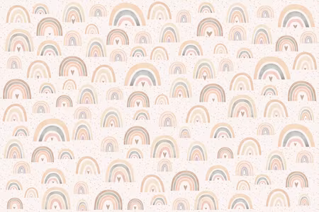 Ljuddämpande tavla - Spring Pastel Rainbows with