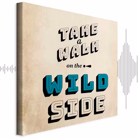 Ljuddämpande tavla - Take Walk on the Wild Side