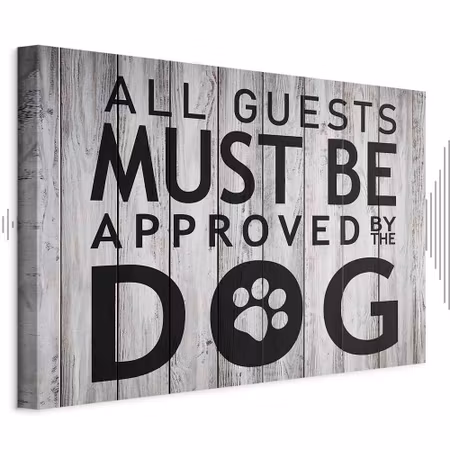 Ljuddämpande tavla - All Guests Must Be Approved