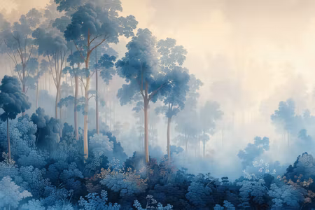 Ljuddämpande tavla - Landscape with Trees in