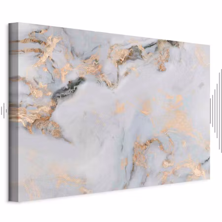 Ljuddämpande tavla - White Stone Elegant Marble
