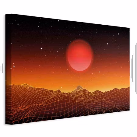 Ljuddämpande tavla - Futuristic Landscape Part
