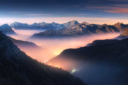 Ljuddämpande tavla - Mountain Breath Part Wide