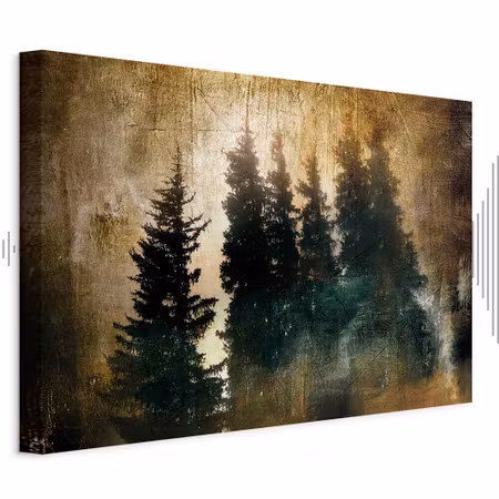 Ljuddämpande tavla - Stately Spruces Part Wide