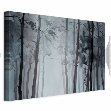 Ljuddämpande tavla - Hazy Forest Part Wide
