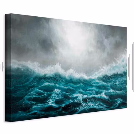 Ljuddämpande tavla - Restless Ocean Part Wide