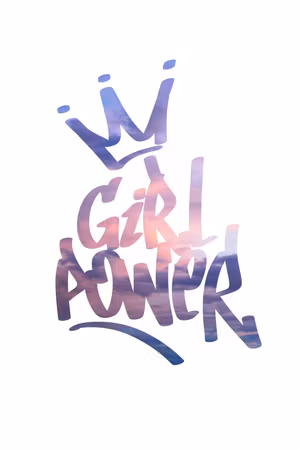 Ljuddämpande tavla - Girl Power Part Vertical