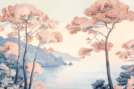 Ljuddämpande tavla - Landscape with the Ocean