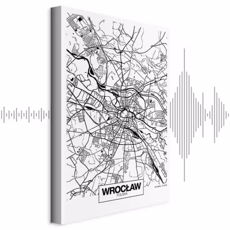Ljuddämpande tavla - City Plan Wroclaw Part