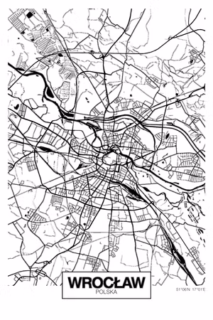 Ljuddämpande tavla - City Plan Wroclaw Part