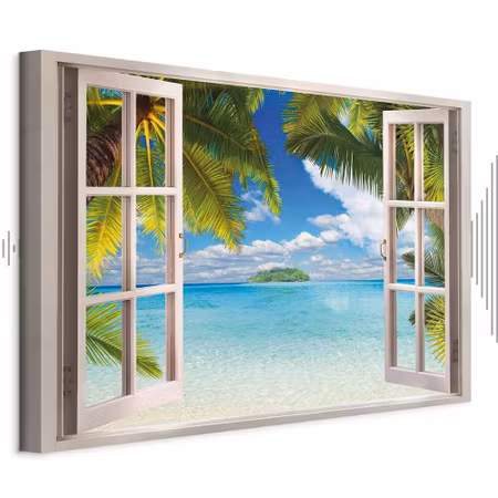 Ljuddämpande tavla - Window Sea View