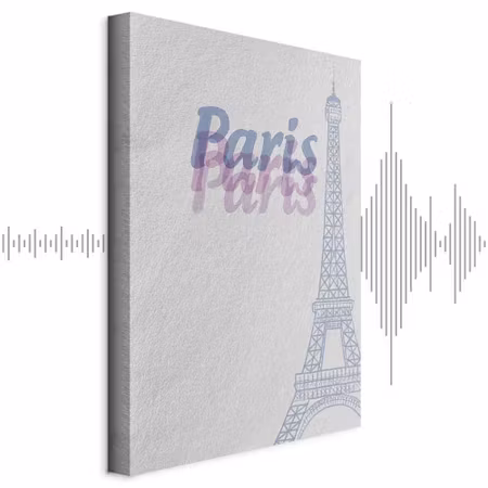 Ljuddämpande tavla - Paris in Watercolours Part