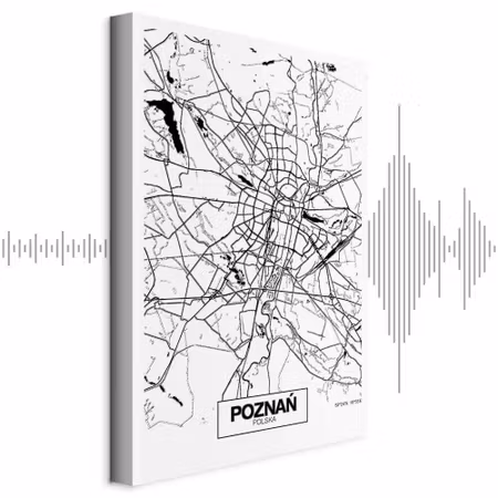 Ljuddämpande tavla - City Plan Poznan Part