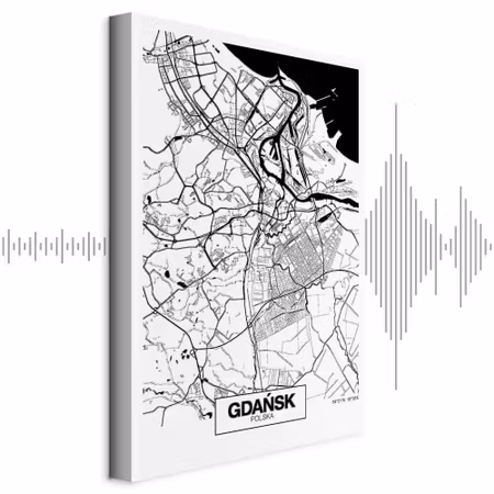 Ljuddämpande tavla - City Plan Gdansk Part