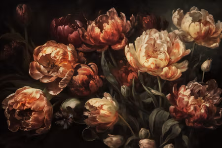 Ljuddämpande tavla - Blooming Tulips