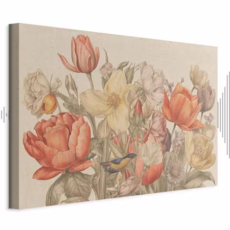 Ljuddämpande tavla - Bouquet of Flowers on a