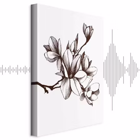 Ljuddämpande tavla - Renaissance Magnolias Part