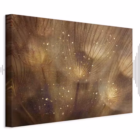 Ljuddämpande tavla - Golden Dandelions Part Wide