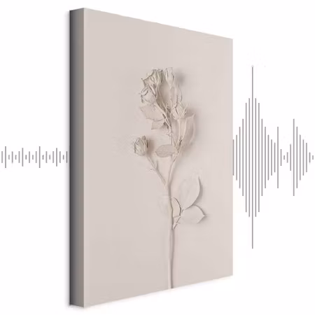 Ljuddämpande tavla - Harmonious Rose Part
