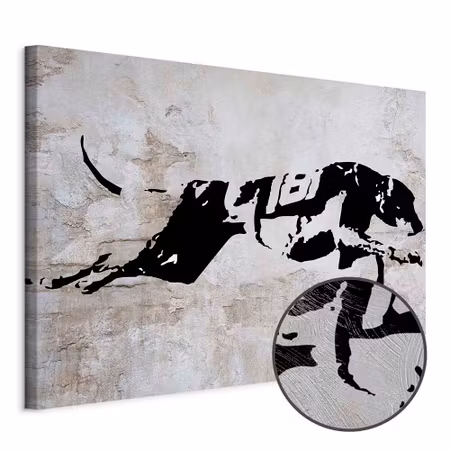 Premium canvastavla - Greyhound Race Part Wide