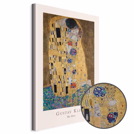 Premium canvastavla - Gustav Klimt - the Kiss Part