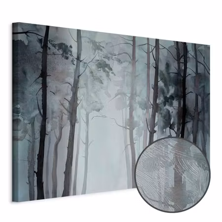 Premium canvastavla - Hazy Forest Part Wide