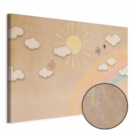 Premium canvastavla - Holiday Sky - Sunny Day with