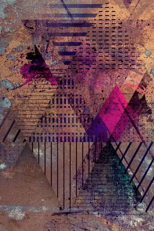 Premium canvastavla - Honey Abstraction Part