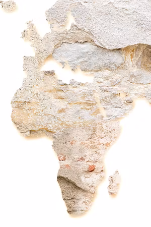 Premium canvastavla - Hot Continent Part Vertical