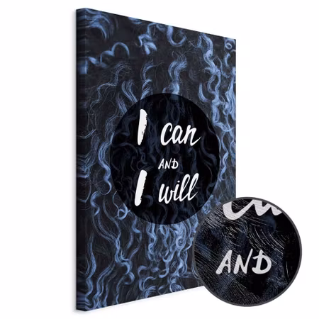 Premium canvastavla - I Can and I Will Part