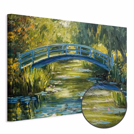 Premium canvastavla - Impressionist Bridge -