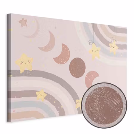 Premium canvastavla - Joyful Sky - Yellow Cheerful