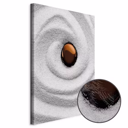 Premium canvastavla - Karesansui Part Vertical