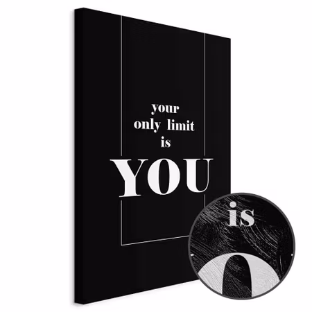 Premium canvastavla - Key To Success -part - Black