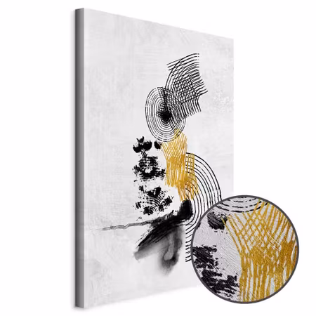 Premium canvastavla - Landscape with the Sun Part