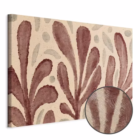 Premium canvastavla - Leaves and Spots Large
