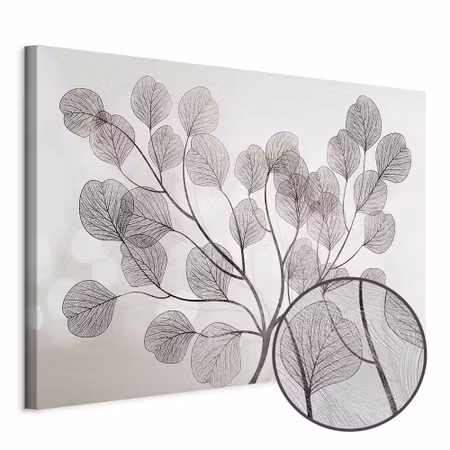 Premium canvastavla - Leaves in the Wind Part Wide