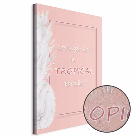 Premium canvastavla - Let& S Get Lost in Tropical